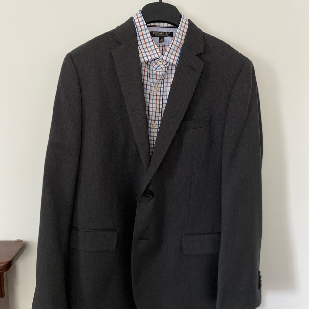 Banana Republic modern slim suit coat.
